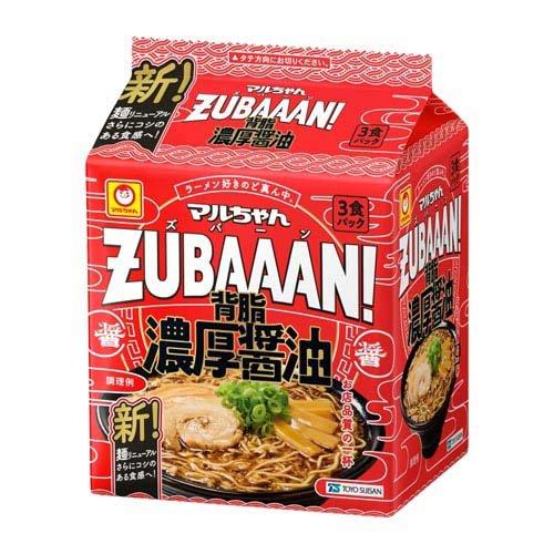 375g×1個 東洋水産 マルちゃん ZUBAAAN！ 背脂濃厚醤油 0095