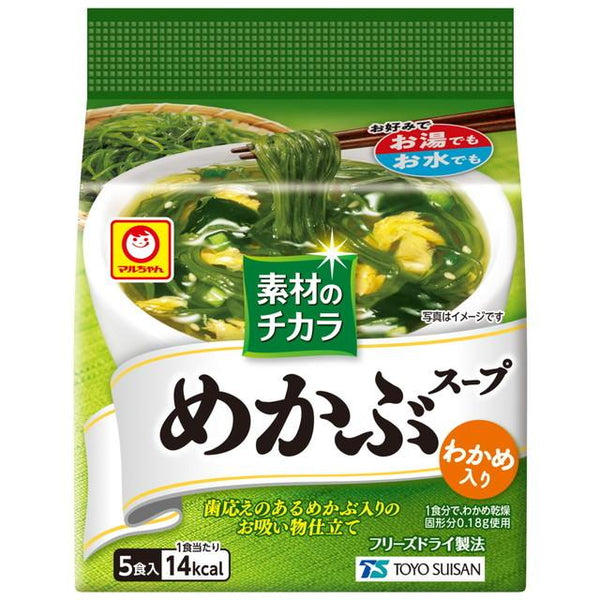 23.5g×1個 東洋水産 マルちゃん 素材のチカラめかぶスープ