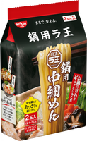 140g×1個 日清食品 日清ラ王 鍋用 中細めん 2食パック 0095