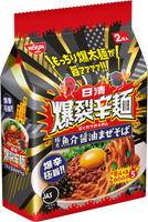224g×1個 日清食品 日清爆裂辛麺 極太魚介醤油まぜそば 2食パック 0095