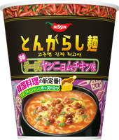 65g×1個 日清食品 日清のとんがらし麺 甘辛チーズヤンニョムチキン味 0095