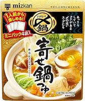 128g（32g×4個）×1個 ミツカン 〆まで美味しい 寄せ鍋つゆ ミニパック 2001