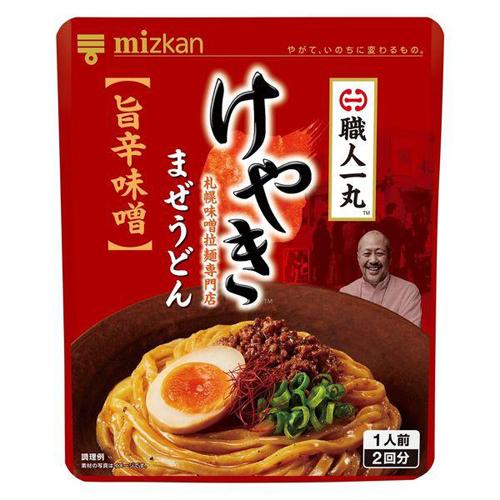 56g×1個 Mizkan 職人一丸 札幌味噌拉麺専門店けやき まぜうどん 旨辛味噌
