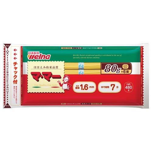 480g×1個 日清製粉ウェルナ マ・マー 結束スパゲティ 1.6mm