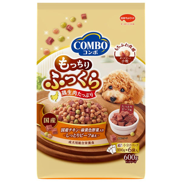 600g×1個 日本ペット コンボ もっちりふっくら 国産チキン・しっとりビーフ添え