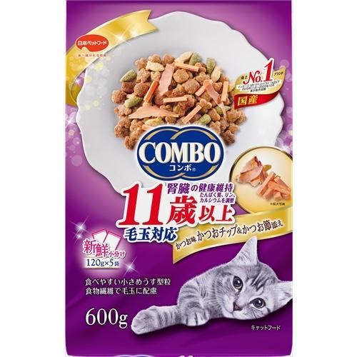 ⚠️残りわずか⚠️600g×1個 日本ペットフード コンボ 毛玉対応11歳以上