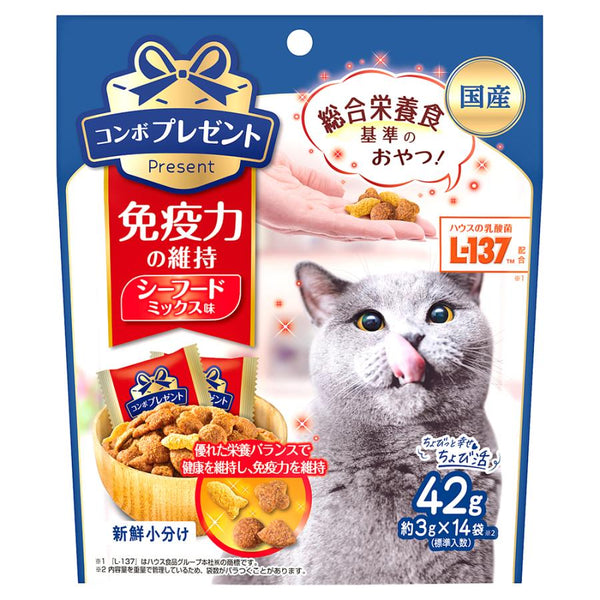 42g×1個 日本ペット コンボプレゼント 免疫力の維持 シーフードミックス味