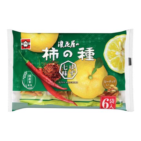 126g×1個 浪花屋製菓 浪花屋の柿の種ゆず七味 0038