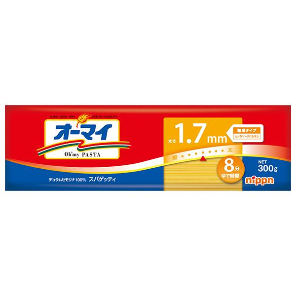 300g×1個 ニップン オーマイ スパゲッティ 1.7mm