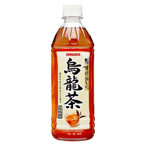 500ml×1個 日本サンガリアベバレッジカンパニー すばらしい烏龍茶