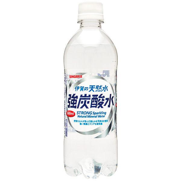 500ml×1個 サンガリア 伊賀の天然水 強炭酸水 0095