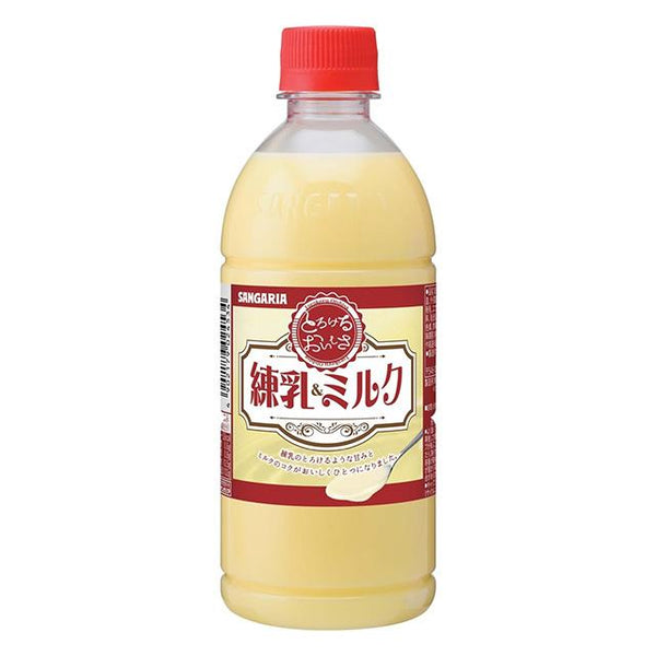 500ml×1個 日本サンガリア とろけるおいしさ 練乳&ミルク