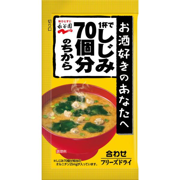 8.1g×1個 永谷園 フリーズドライ 1杯でしじみ70個分のちからみそ汁