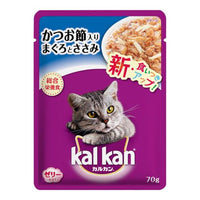 70g×1個 マースジャパン カルカンパウチ かつお節入りまぐろとささみ
