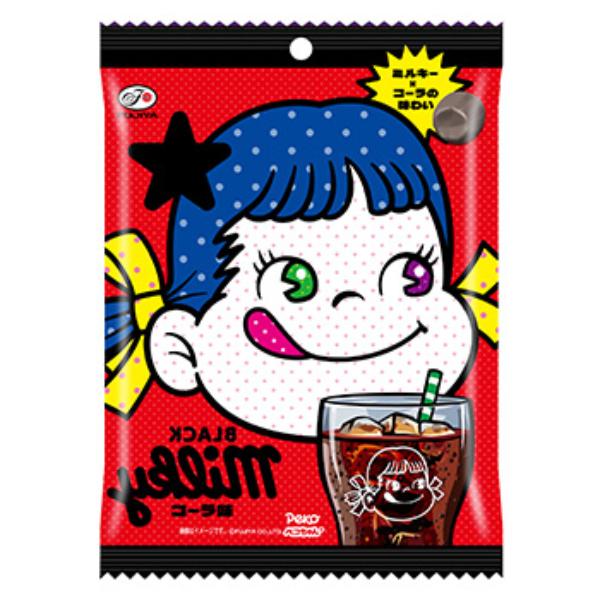 64g×1個 不二家 BLACKミルキー コーラ味
