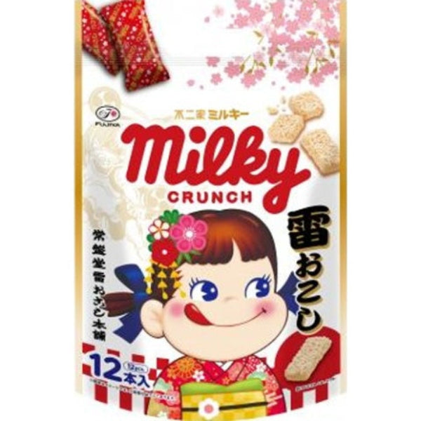 1個（12本入）不二家 ミルキークランチ 雷おこし