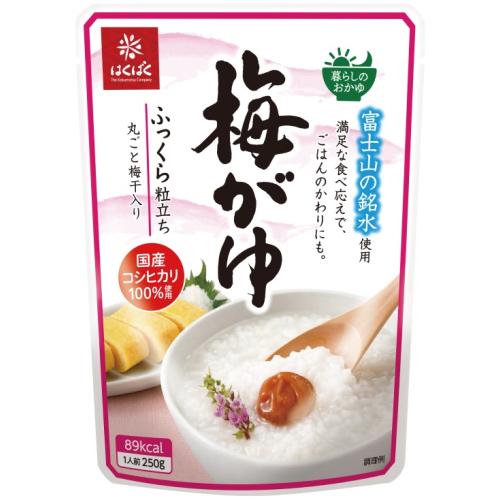 250g×1個 はくばく 暮らしのおかゆ 梅がゆ 0095