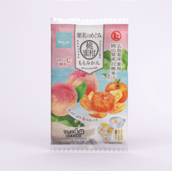 56g×1個 樋口製菓 果実のめぐみ桃蜜柑