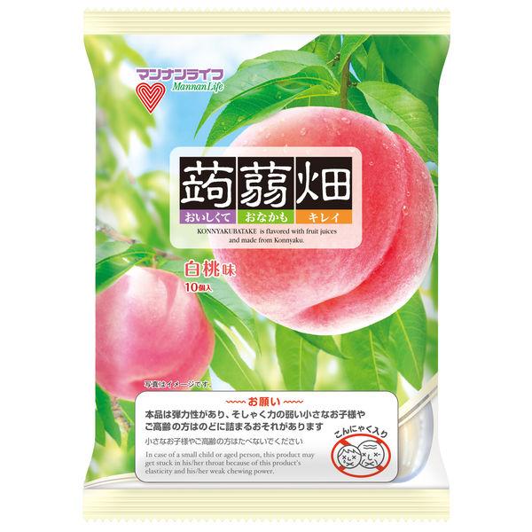 250g×1個 マンナンライフ 蒟蒻畑 白桃味
