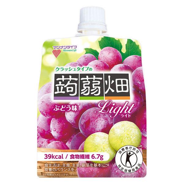 150g×1個 マンナンライフ クラッシュタイプの蒟蒻畑ライト ぶどう味