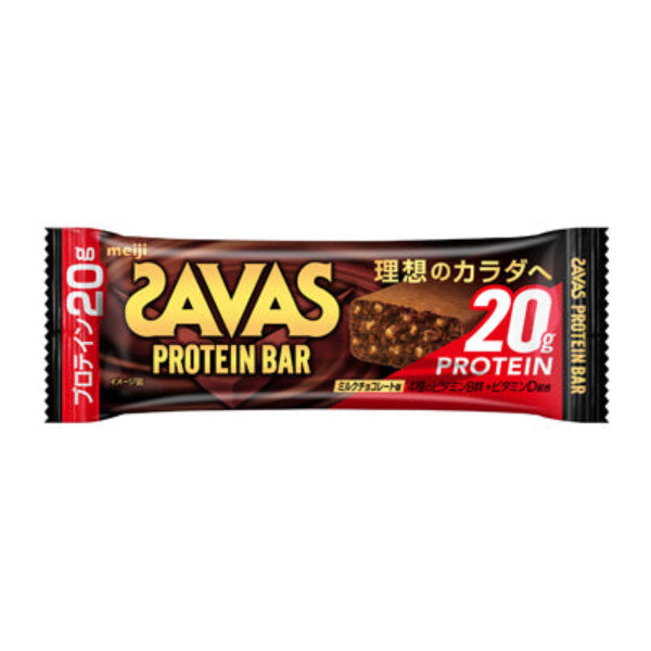 60g×1個 明治 ザバス プロテインバー ミルクチョコレート味