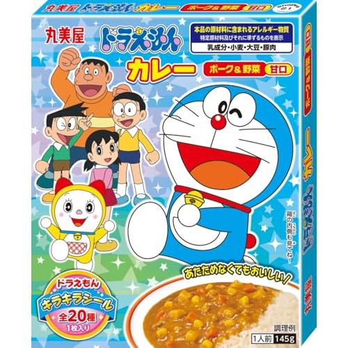 145g×1個 丸美屋 ドラえもんカレー ポーク&野菜 甘口
