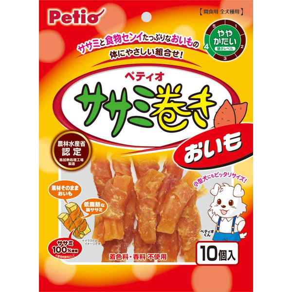 1個（10個入） ペティオ ササミ巻き おいも