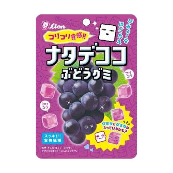 40g×1個 ライオン菓子 ナタデココ ぶどうグミ