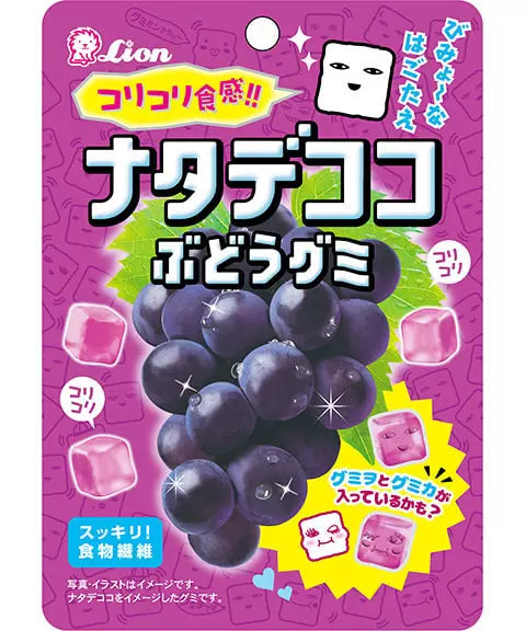 40g×1個 ライオン菓子 ナタデココ ぶどうグミ