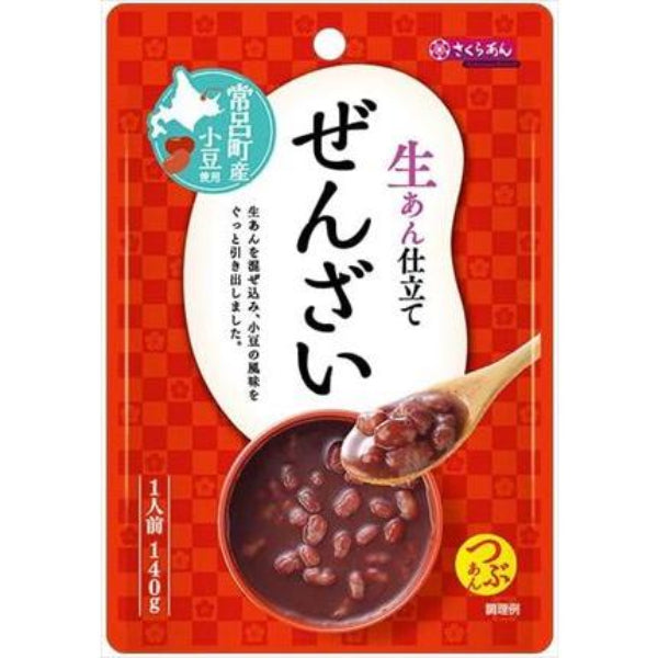 140g×1個 谷尾食糧工業 さくらあん 生あん仕立て ぜんざい
