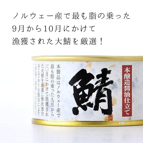 180g×1個 福井缶詰 鯖 本醸造醤油仕立て