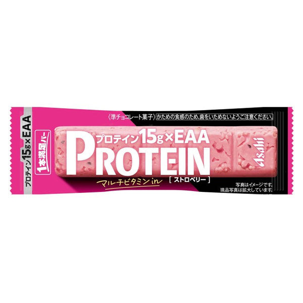 【9個セット】アサヒグループ食品 1本満足バー プロテインストロベリー