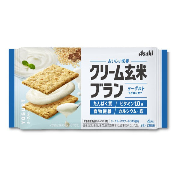 【6個セット】アサヒグループ食品 クリーム玄米ブラン ヨーグルト
