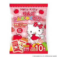 【2個セット】2個（10個入） ヨコオ ハローキティ こんにゃくりんごゼリー 0038