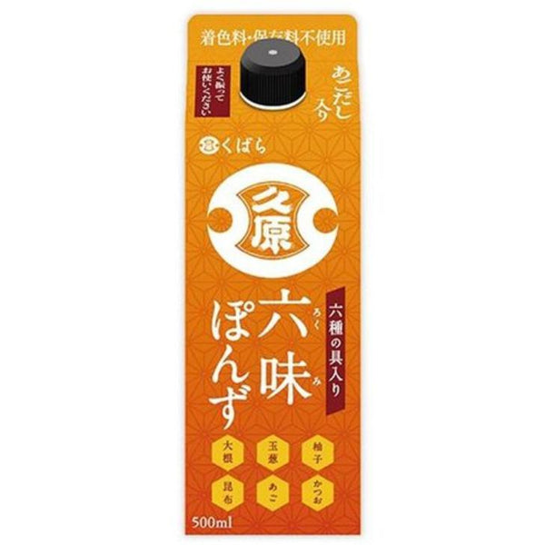500ml×1個 久原醤油 六味ぽんず 0095