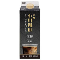 500ml×1個 小川珈琲 炭焼 カフェオレベース 無糖 0095