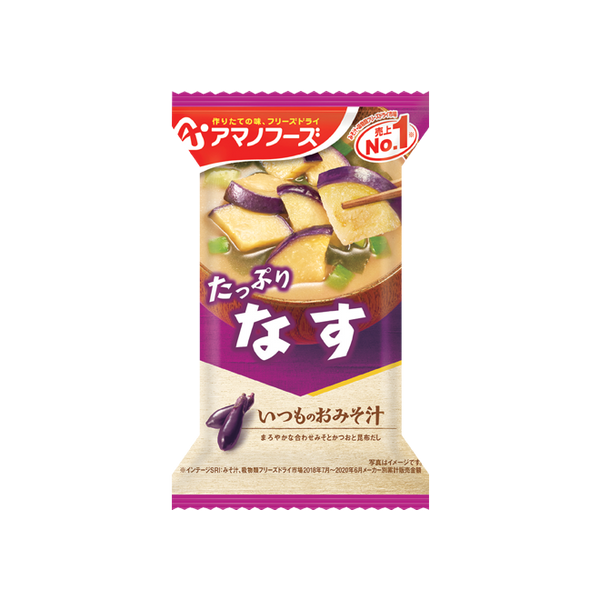 9.5g×1個 アサヒグループ食品 アマノフーズ いつものおみそ汁 なす 0095