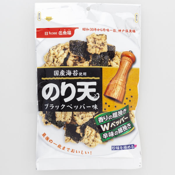 72g×1個 伍魚福 のり天 ブラックペッパー味