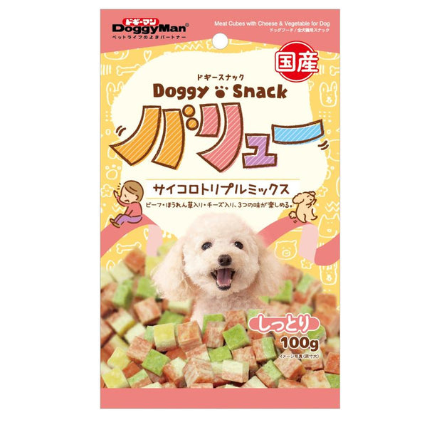 100g×1個 ドギーマン バリュー サイコロトリプルミックス