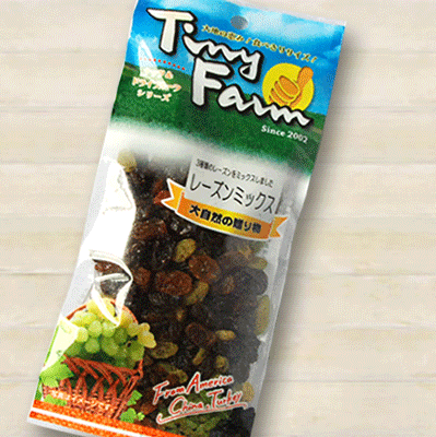 55g×1個 ホクセイ食産 タイニーファーム レーズンミックス 0095