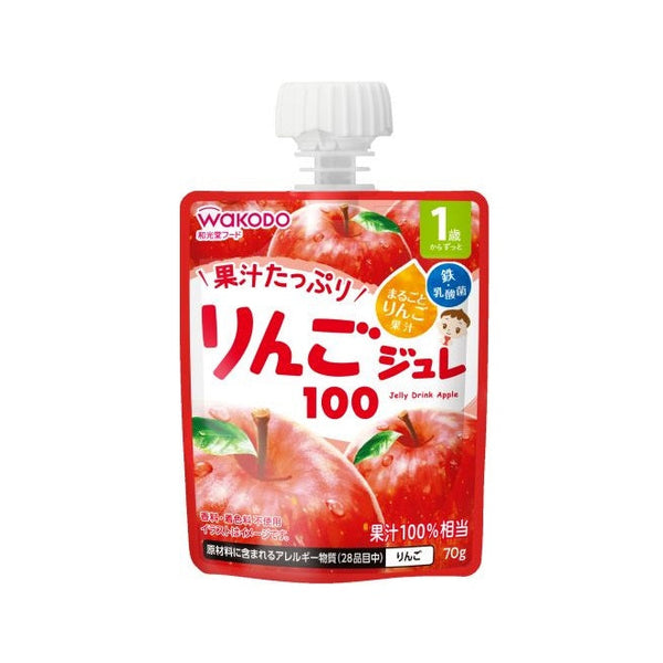 70g×1個 アサヒグループ食品 1歳からのMYジュレドリンク りんご100