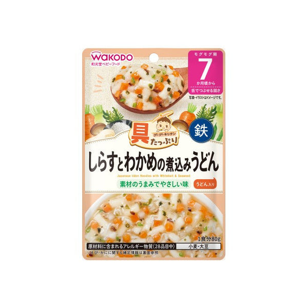 80g×1個 アサヒグループ食品 具たっぷりグーグーキッチン しらすとわかめの煮込みうどん