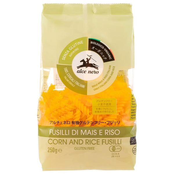 250g×1個 日仏貿易 アルチェネロ 有機グルテンフリー・フジッリ
