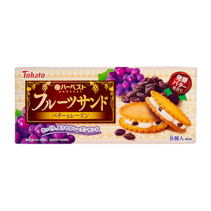1個（8個入） 東ハト ハーベストフルーツサンド バター&レーズン 0038