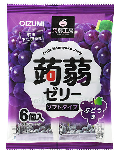 1個（6個入） 下仁田物産 蒟蒻ゼリー ぶどう味 0038