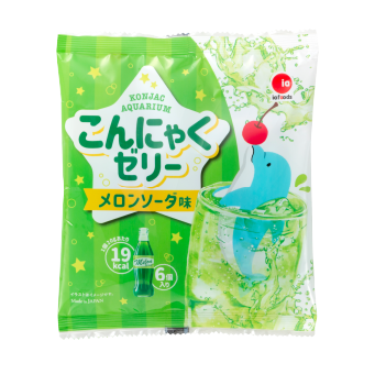 120g（20g×6個）×1個 IAフーズ こんにゃくゼリー メロンソーダ味 0038