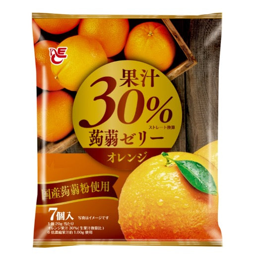 120g（20g×6個）×1個 エースベーカリー 果汁30%蒟蒻ゼリー オレンジ 0038