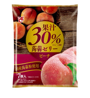 120g（20g×6個）×1個 エースベーカリー 果汁30%蒟蒻ゼリー ピーチ 0038