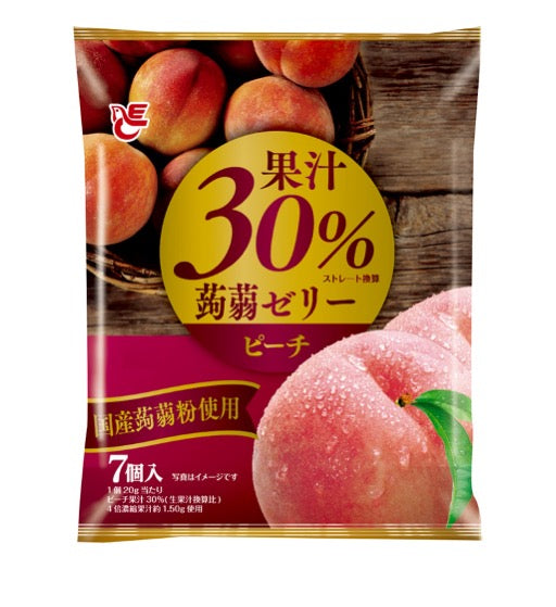 120g（20g×6個）×1個 エースベーカリー 果汁30%蒟蒻ゼリー ピーチ 0038